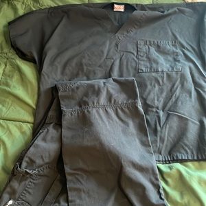 Black scrubs set